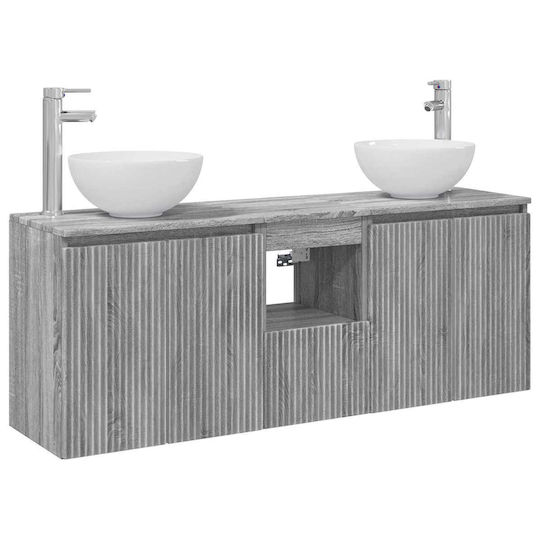 vidaXL Bathroom Vanity Unit Without Sink W49.5xD35xH63cm Grey Sonoma