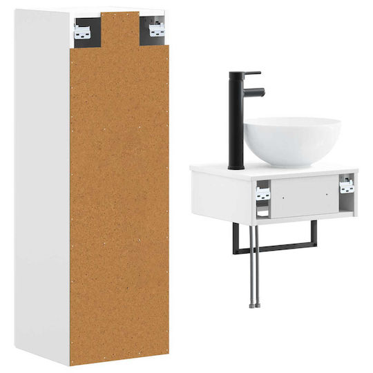 vidaXL Πάγκος χωρίς Νιπτήρα Μ33xΒ34.5xΥ100cm Λευκό