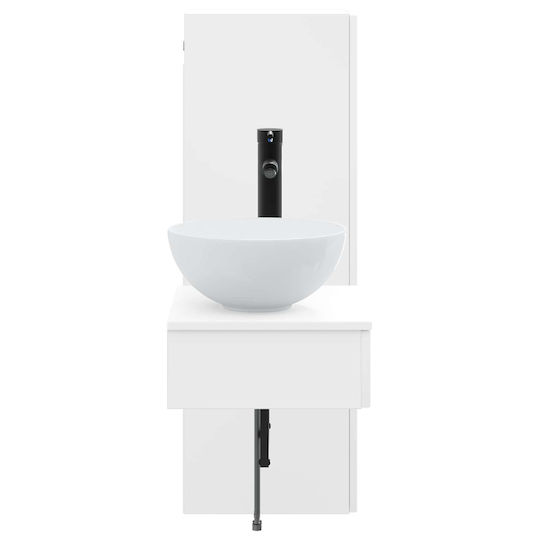 vidaXL Πάγκος χωρίς Νιπτήρα Μ33xΒ34.5xΥ100cm Λευκό
