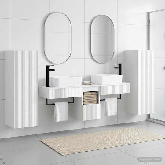 vidaXL Πάγκος χωρίς Νιπτήρα Μ33xΒ34.5xΥ100cm Λευκό