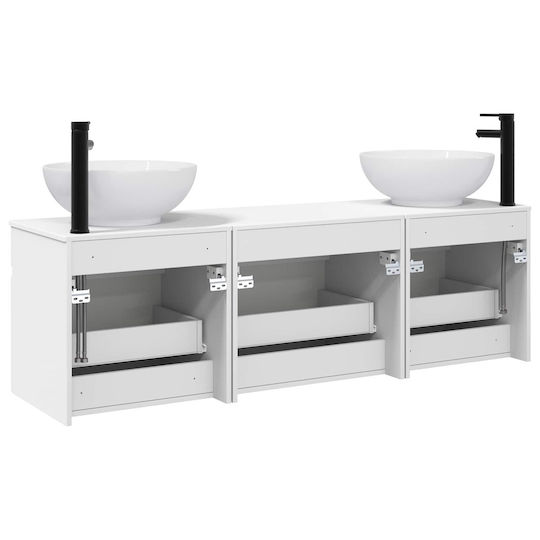 vidaXL Бял Плот без Мивка Ш49xД44.5xВ66.5cm