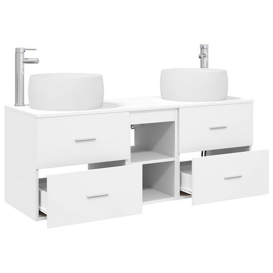 vidaXL Πάγκος χωρίς Νιπτήρα Μ49.5xΒ44.5xΥ66cm Λευκό