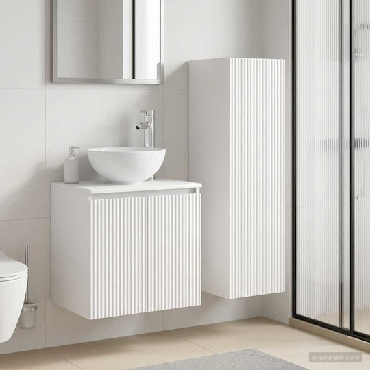 vidaXL Πάγκος χωρίς Νιπτήρα Μ33xΒ34.5xΥ100cm Λευκό