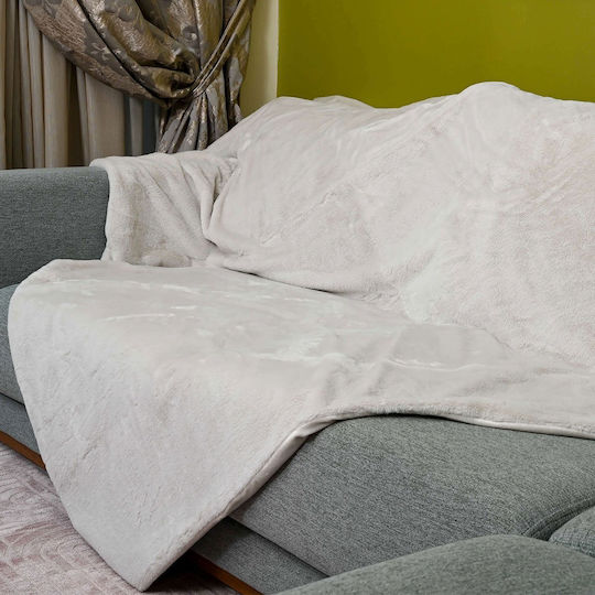 Τριθέσιου Καναπέ Π180xΜ280cm Ivory