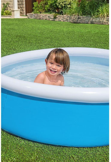 Bestway Kinder Rund Schwimmbecken 477l Aufblasbar Blau