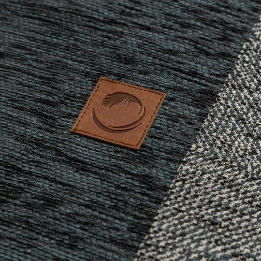 Borea Square Armchair Throw Chenille 180x180cm Gray