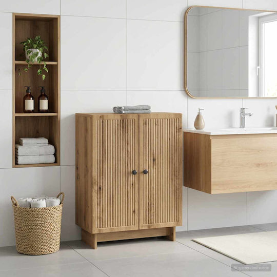 vidaXL vidaXL Bathroom Cabinet 59.5x31x80cm Oak