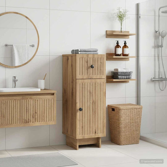 vidaXL Ede Badezimmerschrank 30x31x80cm Eiche