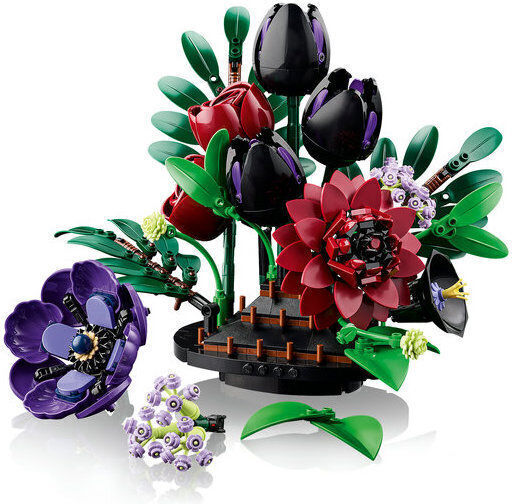 LEGO Botanical Collection Aranjament cu flori închise la culoare pentru 18+ Ani 562 buc