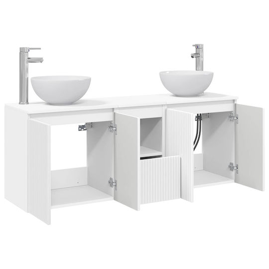 vidaXL Πάγκος χωρίς Νιπτήρα Μ49.5xΒ35xΥ63cm Λευκό