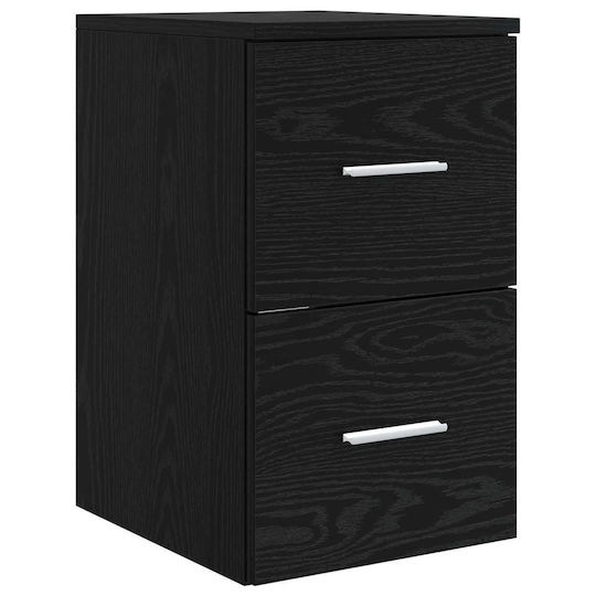 vidaXL Πάγκος χωρίς Νιπτήρα Μ49.5xΒ35xΥ63cm Μαύρη Δρυς