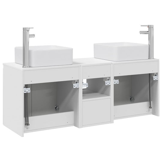 vidaXL Πάγκος χωρίς Νιπτήρα Μ53xΒ35xΥ63cm Λευκό