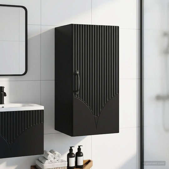 vidaXL Dulap de baie 30x31x59cm Negru