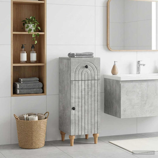 vidaXL Alkmaar Ντουλάπι Μπάνιου 30x31x80cm Γκρι