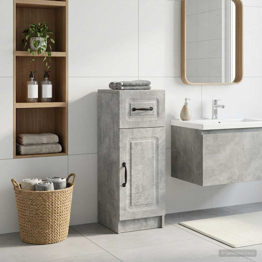 vidaXL Badezimmerschrank 30x31x77cm Grau