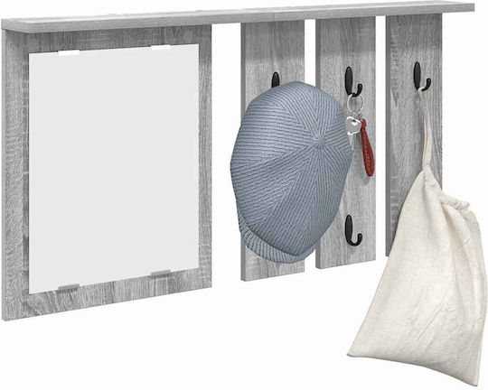 vidaXL Wall Hanger Metal Gray 85x10cm