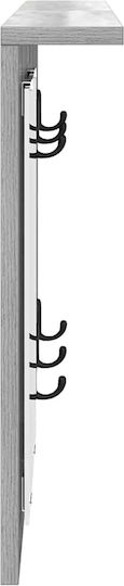 vidaXL Wall Hanger Metal Gray 85x10cm