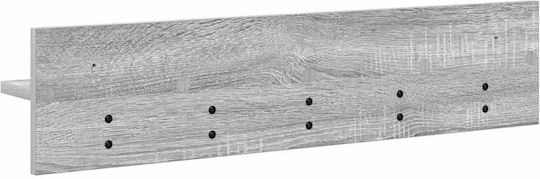 vidaXL Κρεμάστρα Τοίχου Ξύλινη Γκρι 80x18x10.5cm
