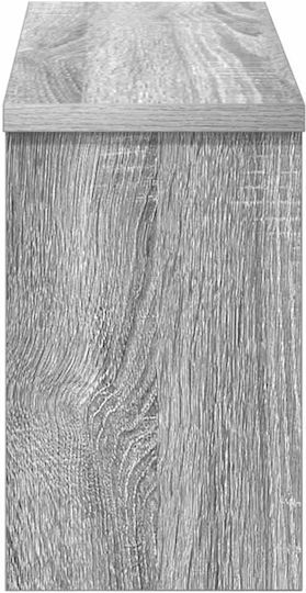 vidaXL Wandhalterung Hölzernes Grau 50x26x16cm