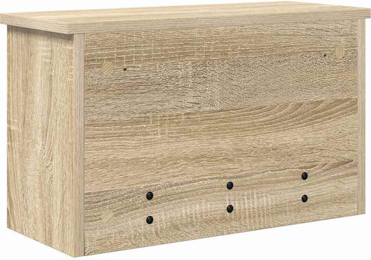 vidaXL Κρεμάστρα Τοίχου Ξύλινη 3 Θέσεων Μπεζ 50x30x20cm