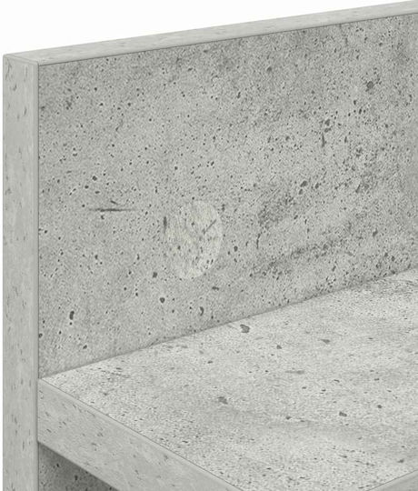vidaXL Κρεμάστρα Τοίχου Ξύλινη Γκρι 60x18x10.5cm