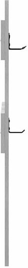 vidaXL Wall Hanger Wooden Gray 65x3cm