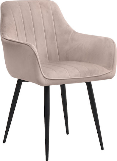 Πολυθρόνες Τραπεζαρίας Piero 57x60x85.5εκ. 2τμχ Μπεζ