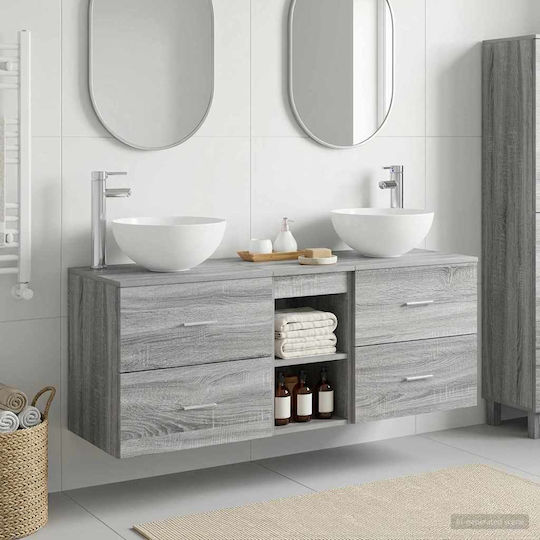vidaXL Πάγκος χωρίς Νιπτήρα Μ49.5xΒ35xΥ63cm Γκρι Sonoma