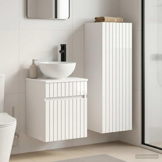 vidaXL Πάγκος χωρίς Νιπτήρα Μ33xΒ34.5xΥ100cm Λευκό