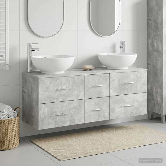 vidaXL Πάγκος χωρίς Νιπτήρα Μ49.5xΒ44.5xΥ65cm Γκρι Σκυροδέματος