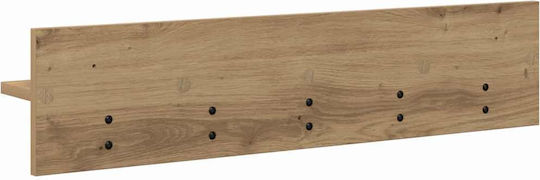 vidaXL Wooden Wall Hanger Brown 80x18x10.5cm 1pc