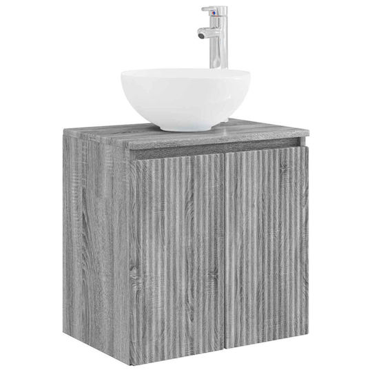 vidaXL Vanity Unit Without Sink W33xD34.5xH100cm Grey Sonoma