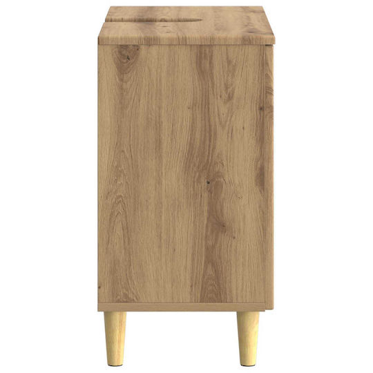 vidaXL Тоалетен шкаф без мивка Ш59.5xД31.5xВ59cm Дъб