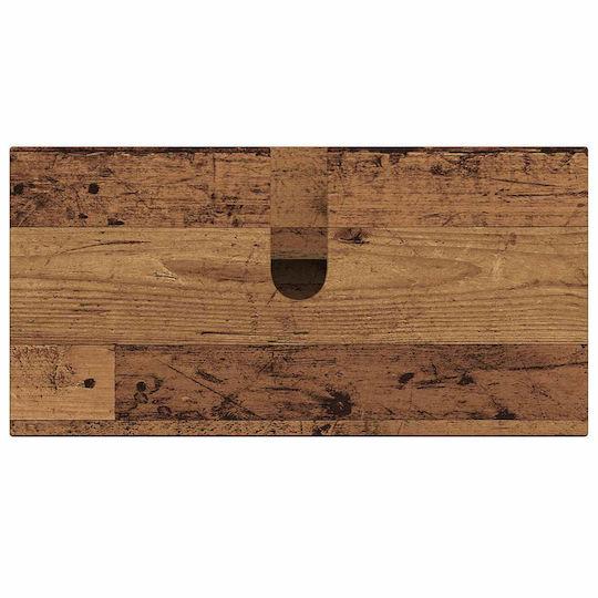 vidaXL Vanity Unit Without Sink W59.5xD31.5xH59cm Old Wood