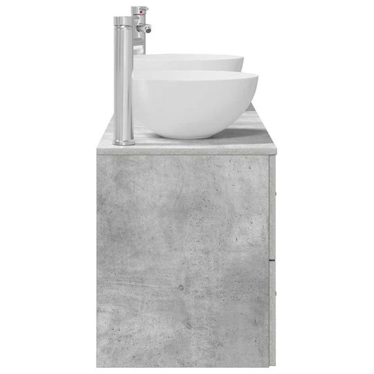 vidaXL Vanity Unit With Sink W49.5xD35xH63cm Grey