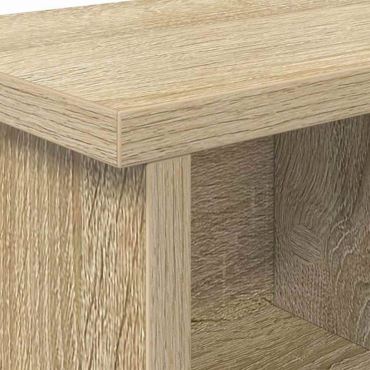 vidaXL Стенна Закачалка Дървена Бежова 50x26x16см