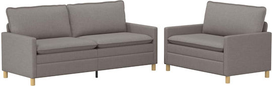 vidaXL Wohnzimmermöbel-Set 2-Sitzer & Sessel