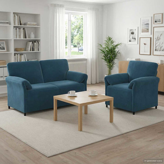 Wohnzimmermöbel-Set 2-Sitzer & Sessel
