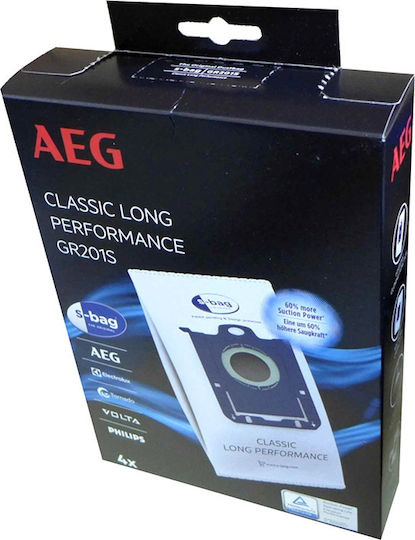 AEG Vacuum Cleaner Bags 4pcs Compatible with Vacuum Cleaner AEG / Electrolux / Philips