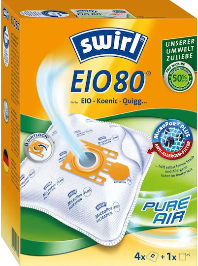 Swirl EIO 80 Plus Sac Aspirator 4buc Universal