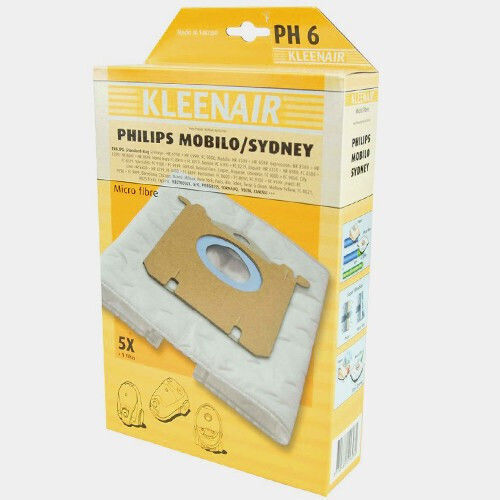 Kleenair PH6 Sac Aspirator 5buc Compatibil cu Aspirator Philips / AEG