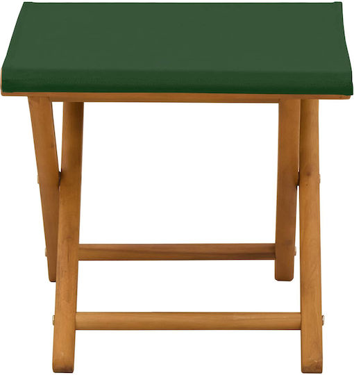 Wooden Outdoor Chair Green with Cushion 2 Pieces 41x42x36.5 cm