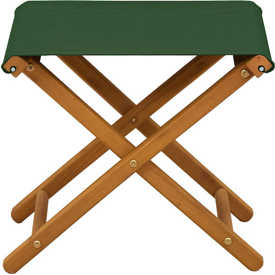 Wooden Outdoor Chair Green with Cushion 2 Pieces 41x42x36.5 cm