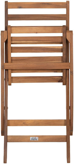 Outdoor Wooden Chair Muyen Natural 2 Pieces 45x54x85 cm