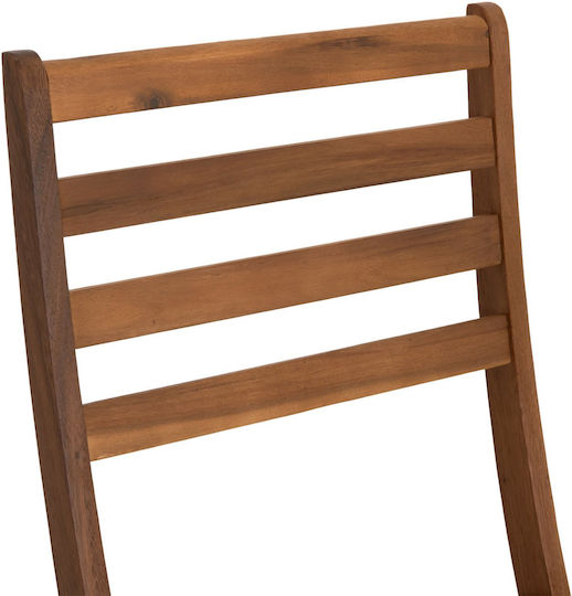 Outdoor Wooden Chair Muyen Natural 2 Pieces 45x54x85 cm