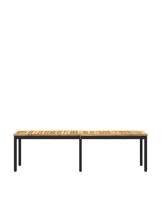Outdoor Wooden Bench 161x35x45cm