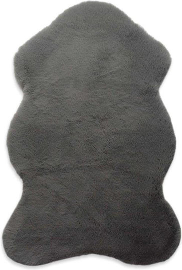 Newplan Puffy Fc7a Rutschfest Teppich Rund Zottelig Pelzige Dark Grey