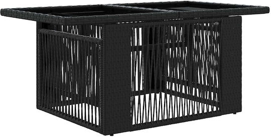 Garten- und Outdoor-Möbelsets Typsatz Wohnzimmer 11 Stück Schwarz und Cremeweiß mit Kissen
