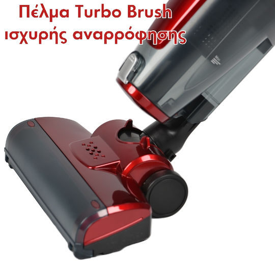 Telemax Electrică Aspirator 2 în 1 Stick & De Mână 1000W Roșie 31-0115