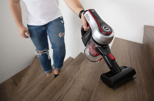 ETA Supersonic Elastic 2231 90000 Reîncărcabilă Aspirator 2 în 1 Stick & De Mână 21.6V Roșie